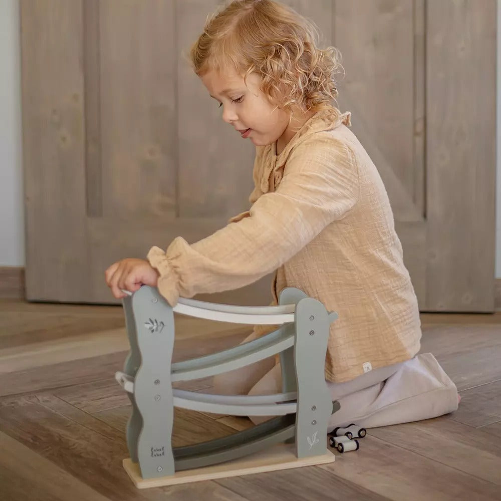 Label Label® Lesena dirkalna steza Car Slider Olive Green Label Label