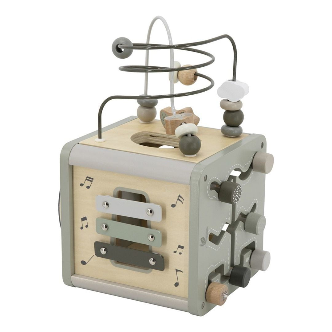 Label Label® Lesena aktivnostna kocka Olive Green Label Label