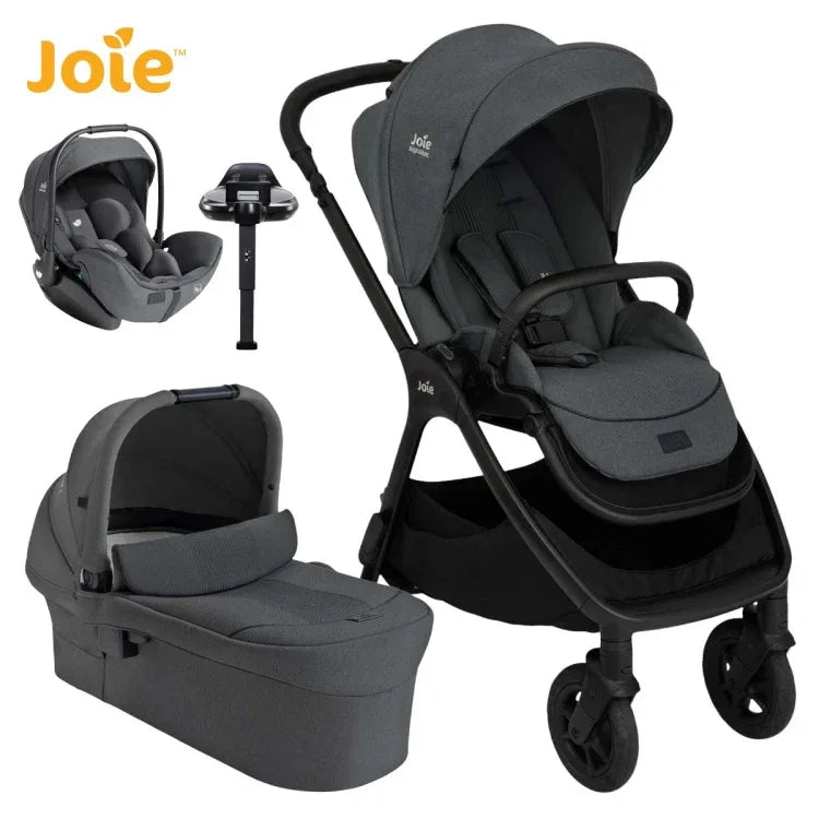 Joie® Otroški voziček 4v1 Finiti™ + i-Level™ Pro Signature Ebony + IsoFix baza Encore Joie