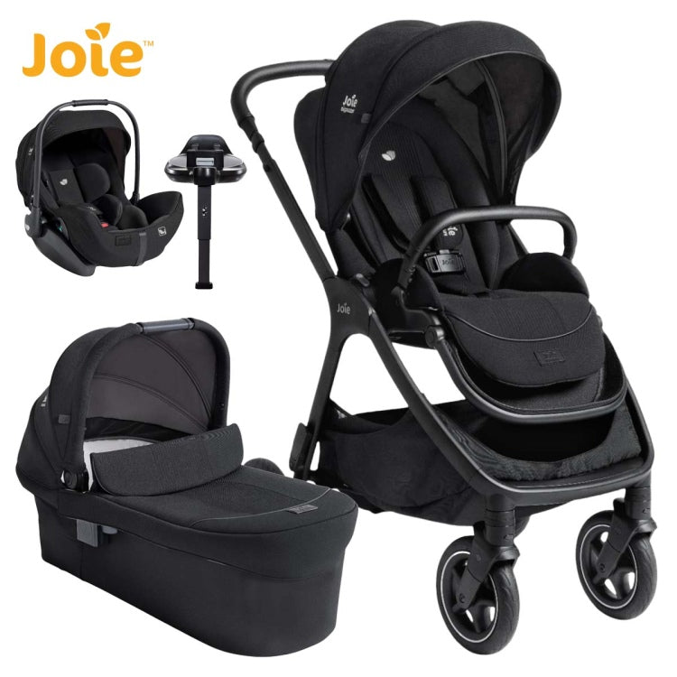 Joie® Otroški voziček 4v1 Finiti™ + i-Level™ Pro Signature Eclipse + IsoFix baza Encore