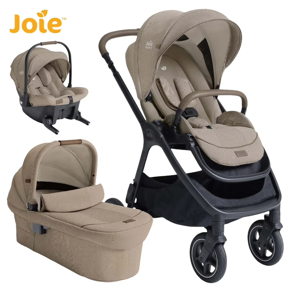 Joie® Otroški voziček 3v1 Finiti™ + Sprint™ Signature Sandstone Joie