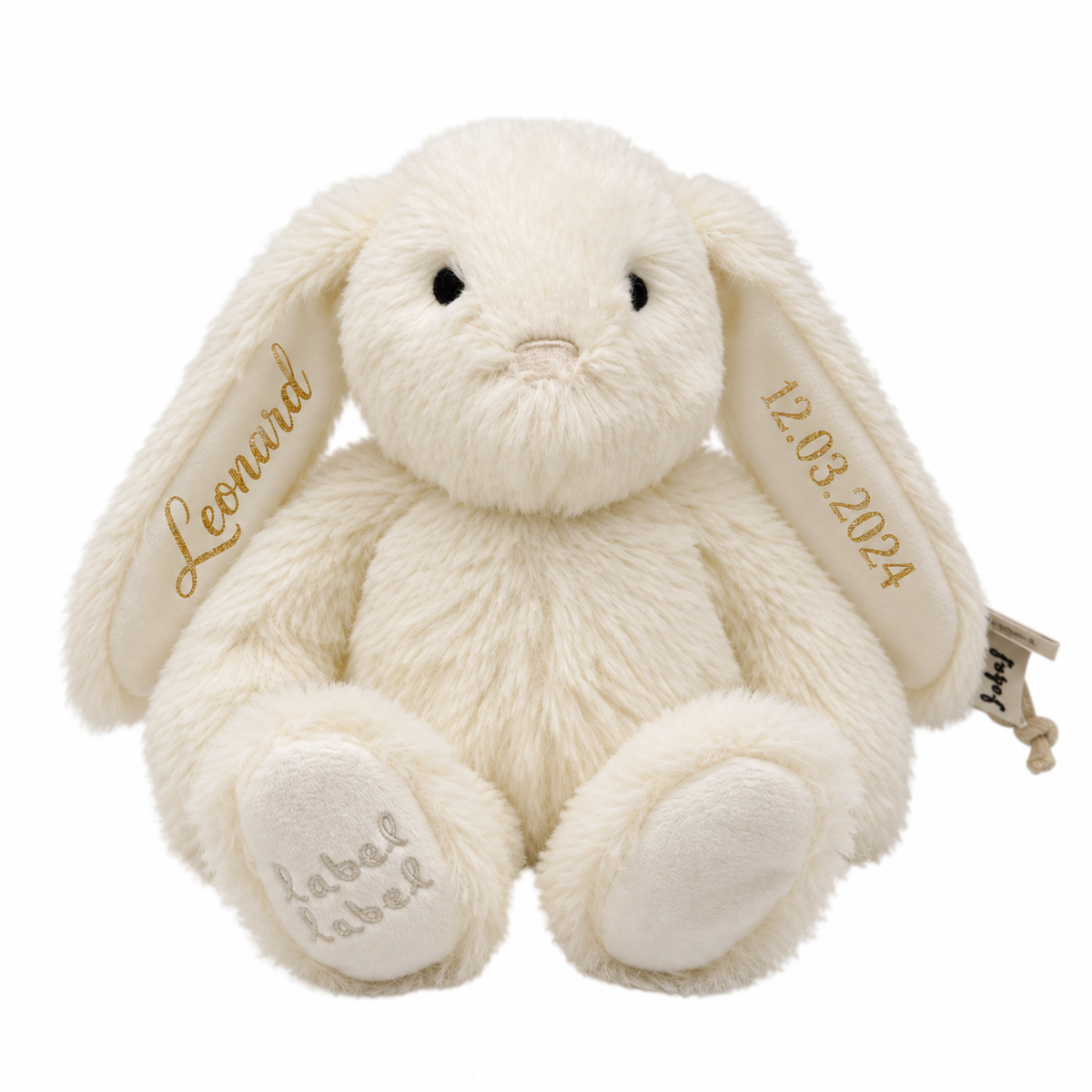 Label Label® Coniglietto di peluche Rosa S 15 cm Ivory – slika 2
