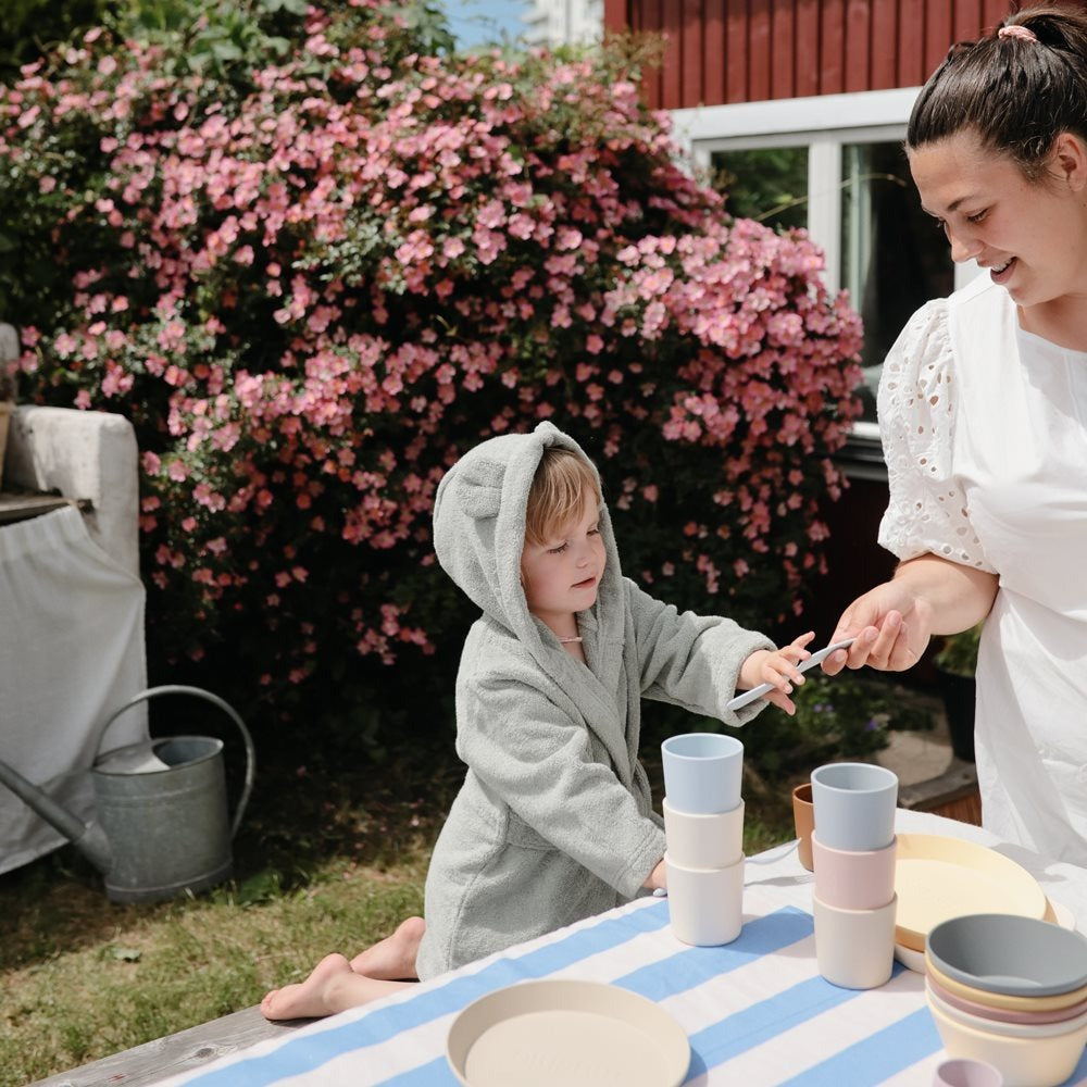 Mushie® Otroški kopalni plašček Bear Moss Mushie