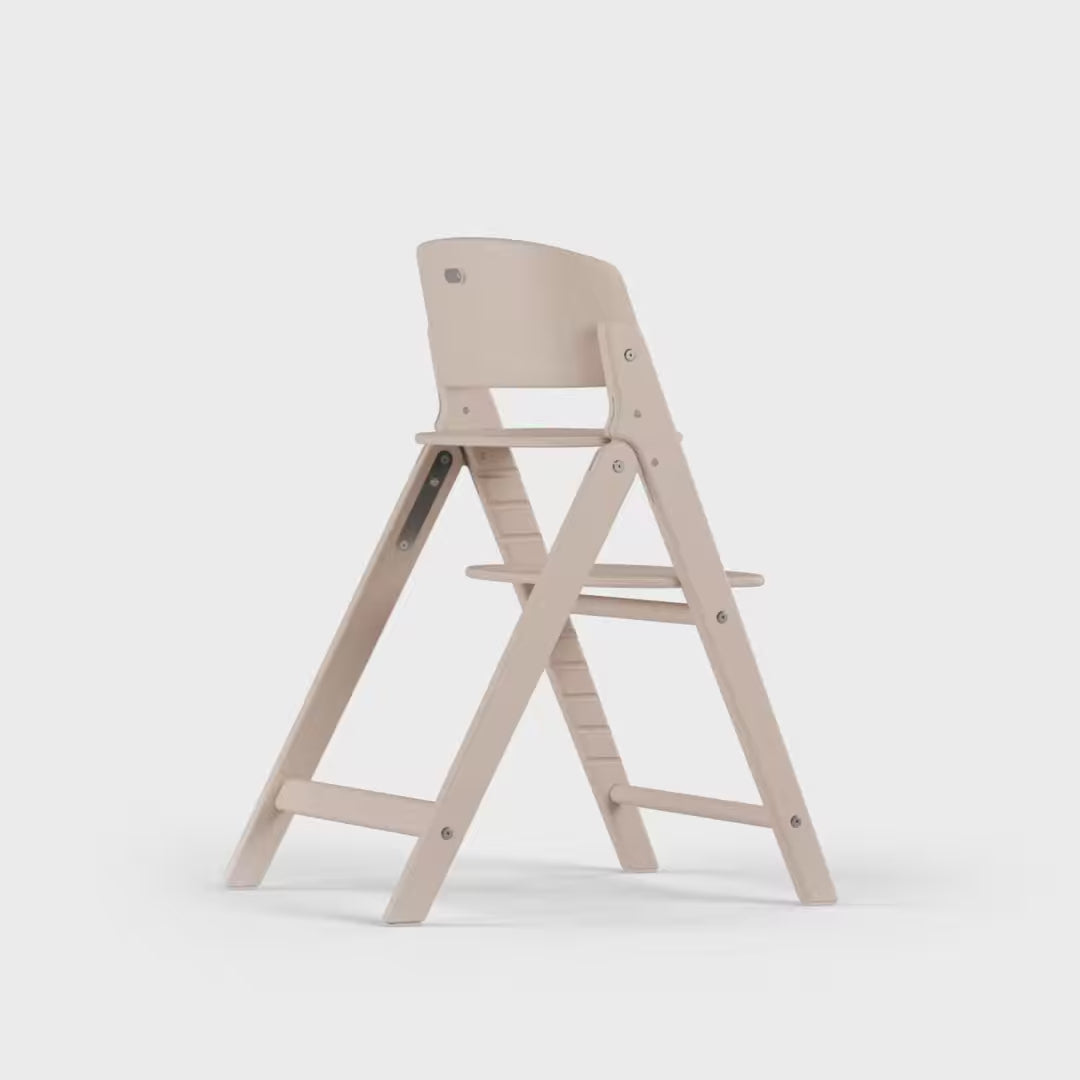 Load video: Cybex® High Chair Click &amp; Fold 3-in-1 All Natural