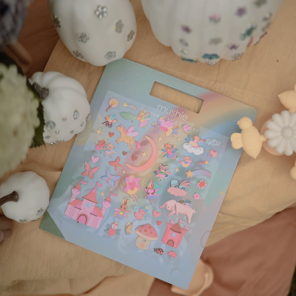 Mushie® Nalepke za večkratno uporabo Fairies Mushie