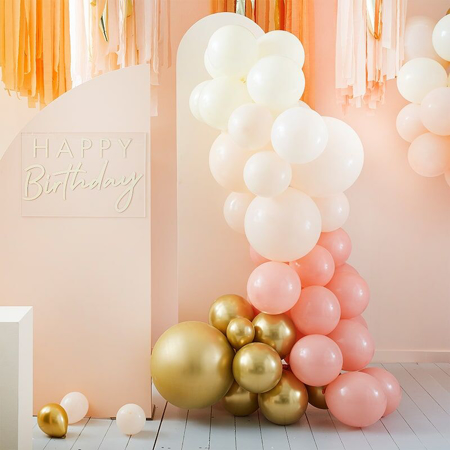 Slika Ginger Ray® Lok iz balonov Mix It Up Peach Gold