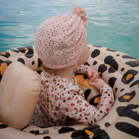 Swim Essentials® Otroški napihljiv obroč Beige Leopard (0-1 L)