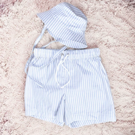 Swim Essentials® Otroške kopalke Shorts Blue/White Striped