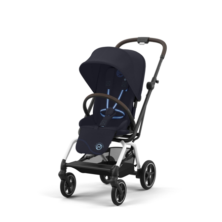Cybex® Otroški voziček Eezy S Twist+2 Dark Blue (Silver Frame)