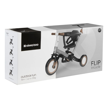 KikkaBoo® Otroški tricikel 4in1 Flip Grey
