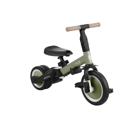 KikkaBoo® Otroški tricikel 4in1 Flip Army Green