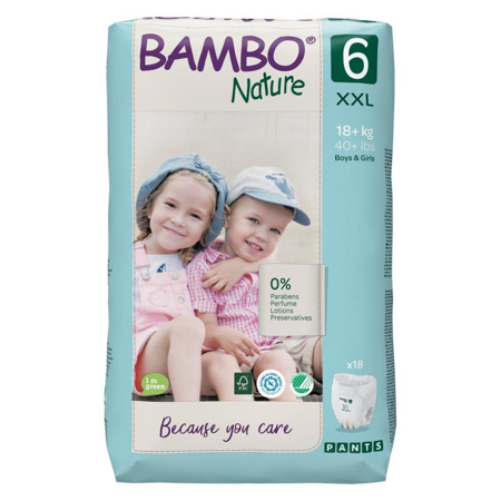 Bambo Nature® Hlačne plenice XL Velikost 6 (18+ kg) 18 kos
