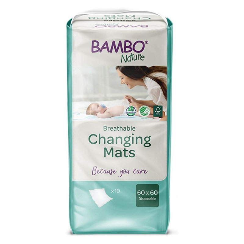Bambo Nature® Previjalna podloga (60x60) 10 kos