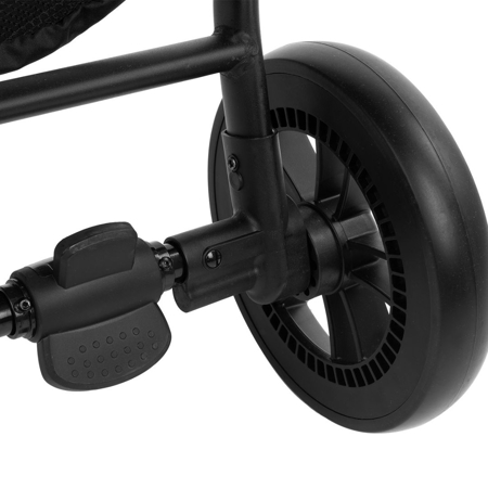 KikkaBoo® Otroški voziček za dvojčke Happy 2 Dark Grey