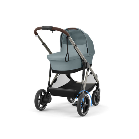 Cybex® Otroški voziček e-Gazelle™ S Stormy Blue (Taupe Frame)