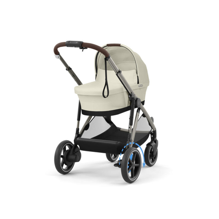 Cybex® Otroški voziček e-Gazelle™ S Seashell Beige (Taupe Frame)