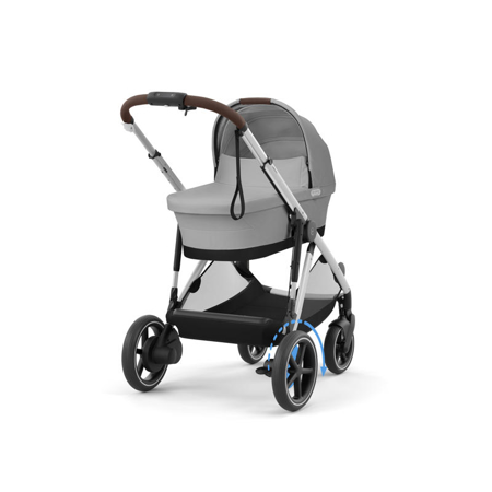 Cybex® Otroški voziček e-Gazelle™ S Stone Grey (Silver Frame)