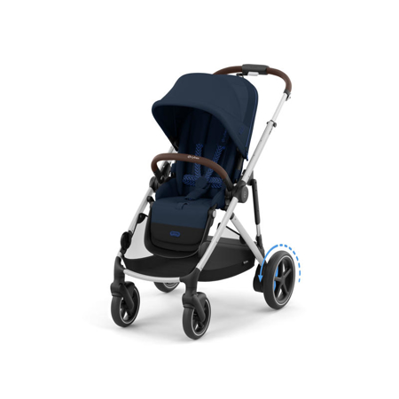 Slika Cybex® Otroški voziček e-Gazelle™ S Ocean Blue (Silver Frame)