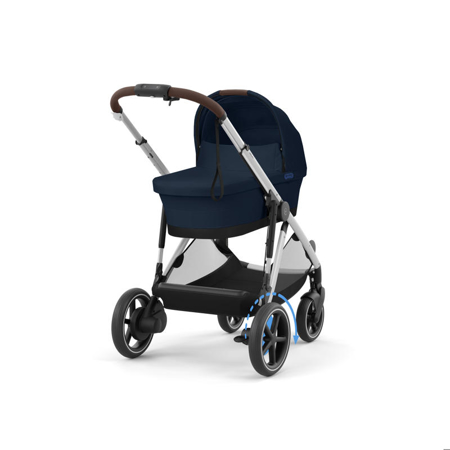 Cybex® Otroški voziček e-Gazelle™ S Ocean Blue (Silver Frame)