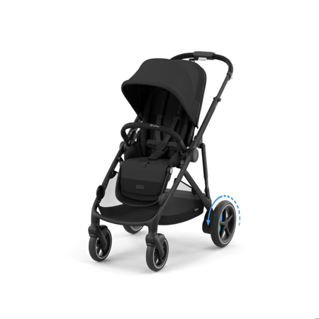 Slika Cybex® Otroški voziček e-Gazelle™ S Moon Black (Black Frame)